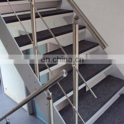 Exterior stain steel pipe stair handrail metal stair railing