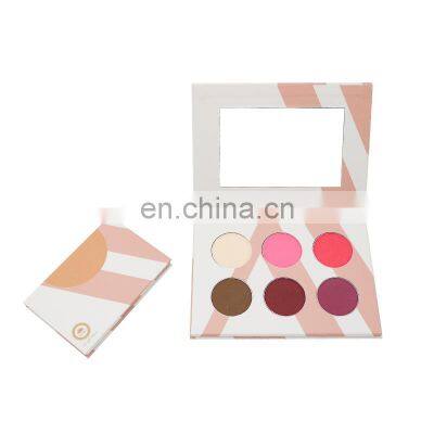 Newest Cardboard Cosmetic Packaging Box With Mirror Multicolor 36mm Eyeshadow Palette