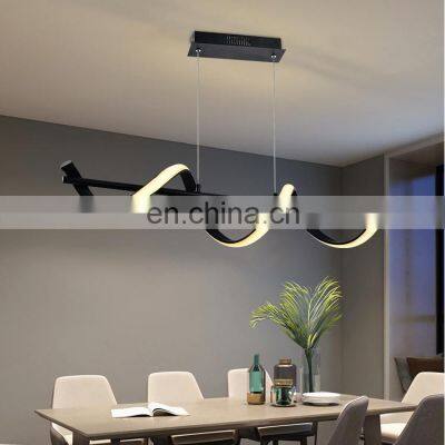 HUAYI New Artistic Simple Style Villa Home Indoor Decoration Aluminum PVC Iron LED Pendant Lamp