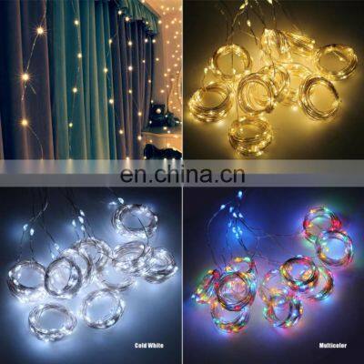 Home Decoration Night Lights USB Powered Copper Wire Led String Lights RGB Curtain Light