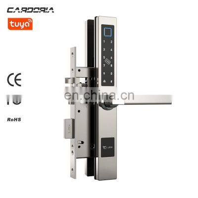 TTlock APP Wifi Control Smart Lock Stainless Steel Digital Fingerprint 5 in 1Door Lock for Aluminum Sliding Gate Glass Door photo-2