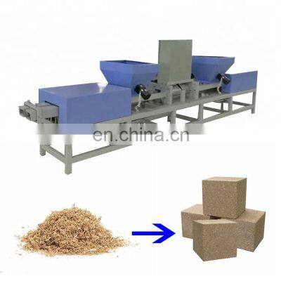 Pallet Block Making Machine Sawdust Recycling Wood Pallet Feet Making Machine Wood Chip Block Machine