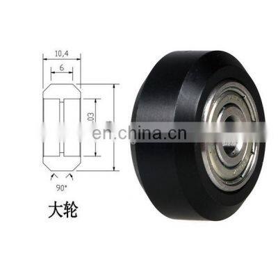 plastic coat bearing 625ZZ nylon pulley wheels with bearings for 3D printer