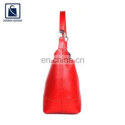 Trendy Design Stylish and Elegant Look Open Closure Type Women Genuine Leather Shopper Bag Supplier