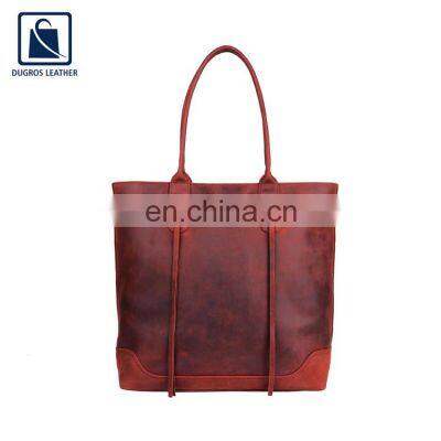 Good Quality Elegant Design Women Genuine Leather Shopper Bag at Attractive Price