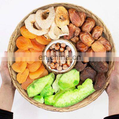 Straw Round Wicker Water Hyacinth Woven Chip & Dip Serving Platter With Bowl Holder and Lid WHolesale Made in Vietnam photo-4