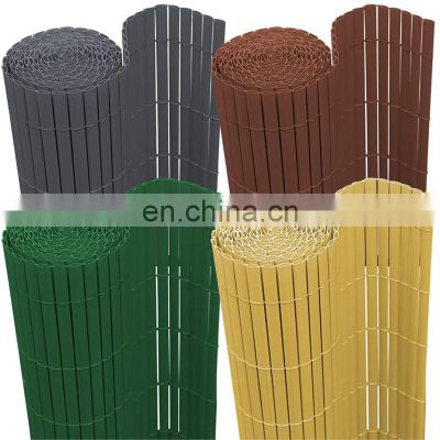 Cheap Artificial 0.8m Plastic Board PVC Strips sichtschutzmatte Privacy Security Bamboo Fence Roll