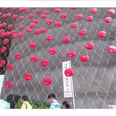 Flexible drop-proof net for high-rise buildings