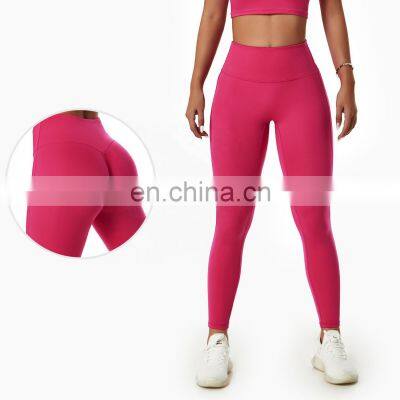 Workout High Waist Yoga Scrunch Butt Push Up Leggings Custom V Shaped Fitness Sports Pants