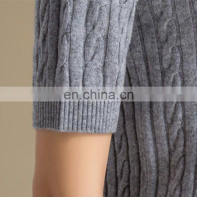 2017 Unique Mature Women In Tight Mongolian Pullover Cashmere Turtleneck Sweater photo-6
