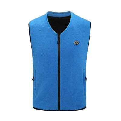Intelligent Heating Vest Fleece Temperature Control Hot Cross-Border Explosive Suit Usb Sport Fashion Jacket photo-4