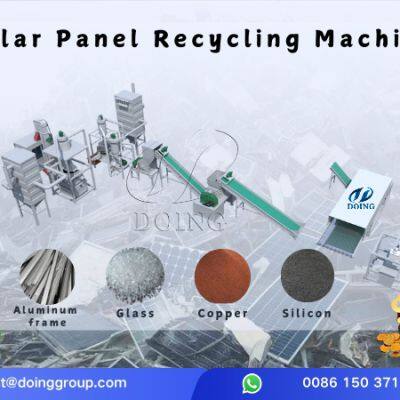 Efficient PV Panels Recycling Machine for Solar Waste Management