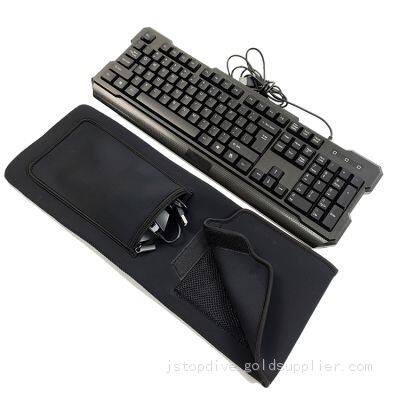 Customized Waterproof Lightweight Neoprene Computer Keyboard Sleeve Bag With Mouse Pocket photo-3