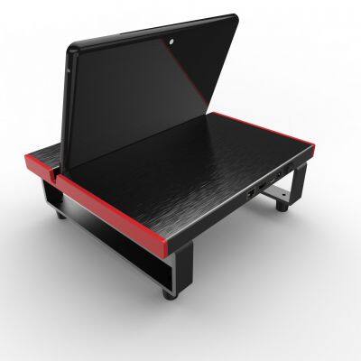 Full Aluminum Desktop Computer Table Monitor Charging Tabled Stand With USB 3.0 HUB QC Charger photo-3