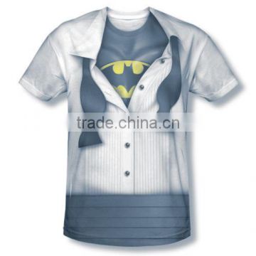 Customizable men's dye sublimation t-shirt printing