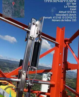 8mm Fall Arrest System Lifeline for Self-supporting Tower and Communication Towers 30~120m