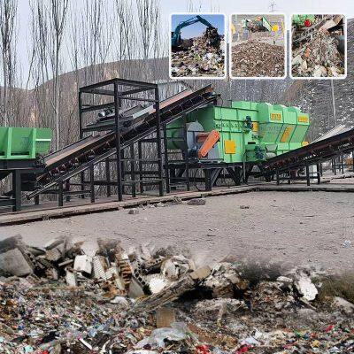 Автоматическая линия сортировки и дробления строительных отходов
