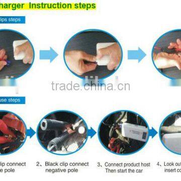 Thin Car Emergency Power Bank, Battery Charger 8000mAh Slim Mini Jump Starter 12v Car Jump Start Power Bank