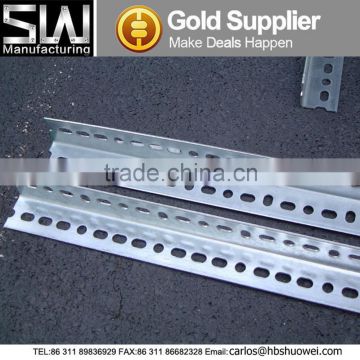 A36 carbon steel galvanized iron angle with holes