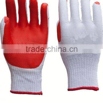 rubber coated cotton glove/laminated gloves work