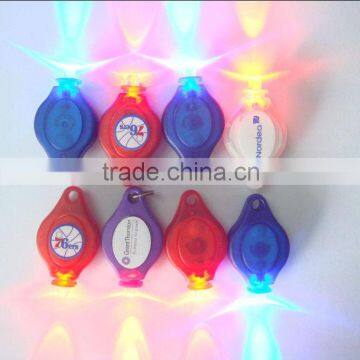 mini torch light with keychain,plastic flashing led light keychain,promotional gufts