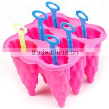 Hot selling grape silicone popsicle mold