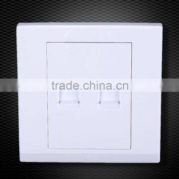 Promote computer accessories double 2 gang computer socekt , computer socket duplex