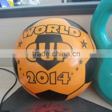 Orange color soccer ball pvc ball toys ball