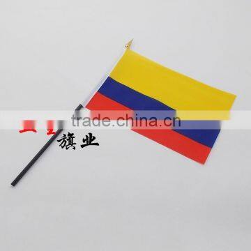 wholesale hand national flag in Columbia design