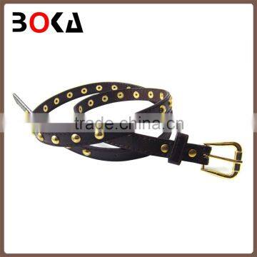 fashion beaded decorative pu belt with pin buckle for wholesale,hot selling fancy belt