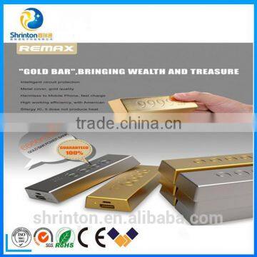 Factory Directly Offer Gold Bar Portable Power Bank 10000mah With Smart Shape photo-3