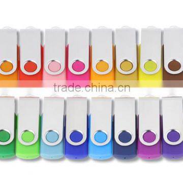 Logo Printed Metal Twister USB Drive 64gb with Gift Box