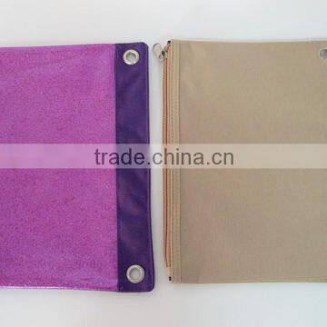 Osini Custom Glittering 3-ring Binder Pvc Plastic Bag Cosmetic / Pencil / Zipper / Plastic for Girls &traving &school photo-3