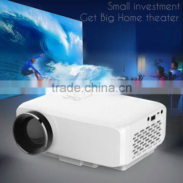 800 Lumens Pico Micro Portable Mini Projector 1080P Full HD Home Theater