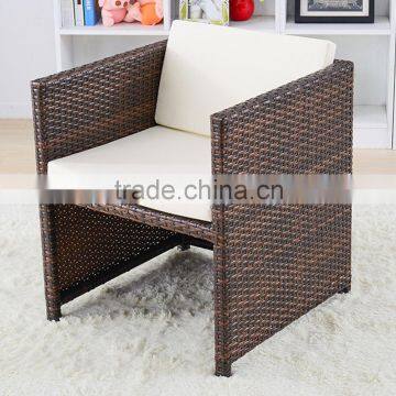 Simple Design Dining Room Furniture Garden 4 Chairs Rattan Wicker Outdoor Tea Dinning Table Set photo-6