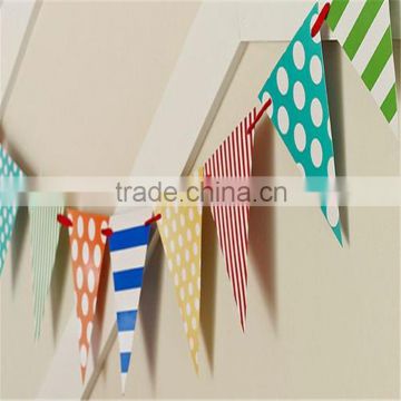 Hanging paper flag,party banner, frozen bunting for party decor