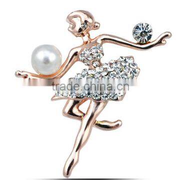 Elegant Ballet Dancer High Quality Brooch