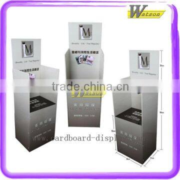 anniversary brochures cardboard magazine floor display stand