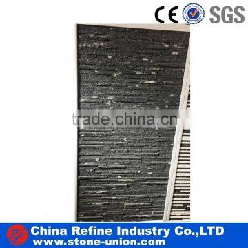 hot sale black quartzite culture stone