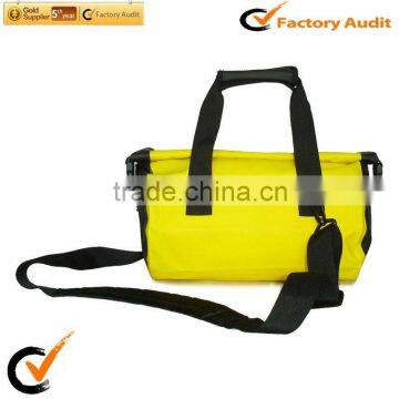 Yellow waterproof duffel bag for camera