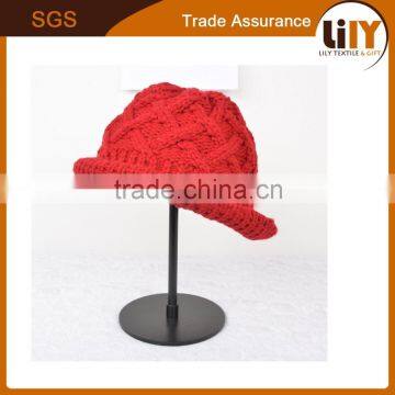 Fashion Knitted Girls Beautiful Cute Ladies Winter Caps for Wholesale photo-6