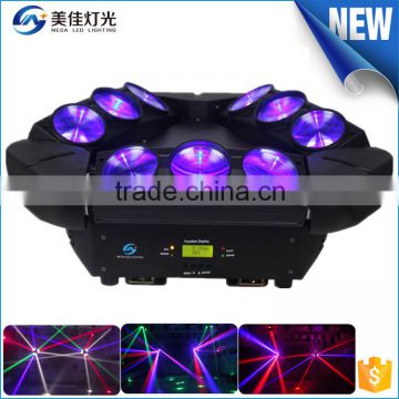 disco dj light 9 eyes 4-in-1 beam led moving head spider light