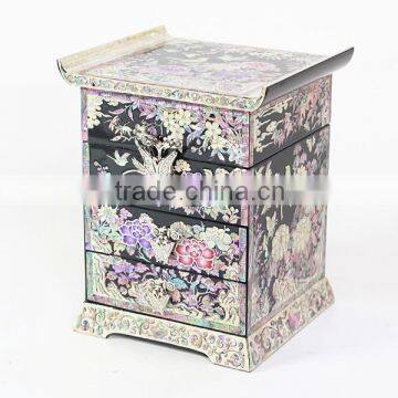 High end chinese antique mirror jewelry box