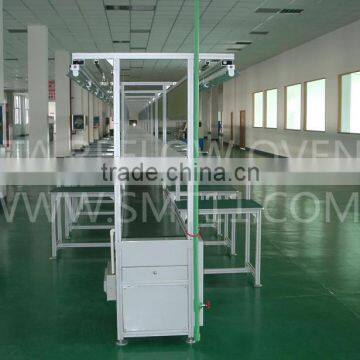 Single belt type conveyor roller assembly line