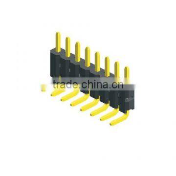 2.54mm pitch 5 pin male connector RIGHT angle single row