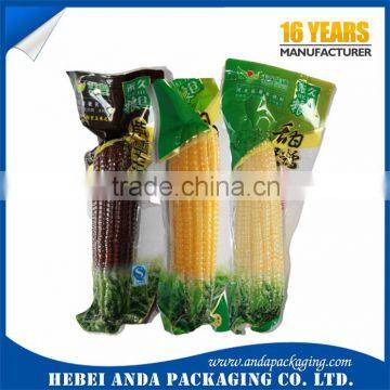 Gravure Pringing Heat Seal Corn Custom Printed Plastic Vacuum Bag