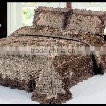 Pleuche Polyester/cotton bedding set /bed sheet/duvet cover/pillow