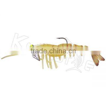 CHS007 quality products selling soft shrimp bait fishing lure for octopus cuttlefish bait