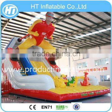 Colorful Inflatable Superman Bouncers,Inflatable Combo ,inflatatble Jumping Slide for sale