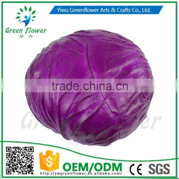 Greenflower 2016 Wholesale artificial PU Cabbage China handmaking decoration